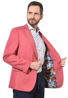 7 Downie Street Men's Sports Coat in Pink Berry Millet Mens Blazer ON SALE