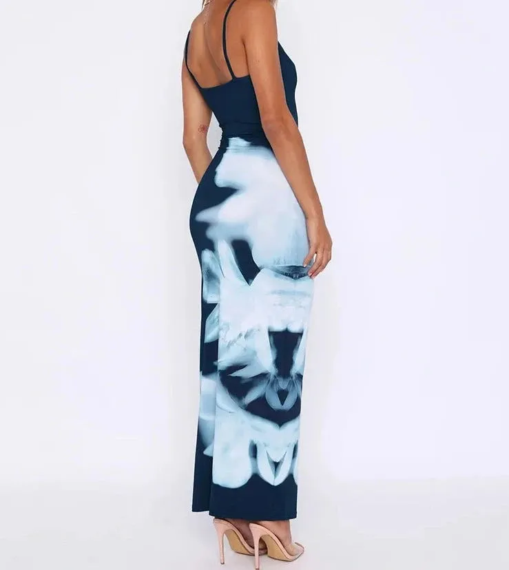 A&A Flower Print Maxi Vacation Dress