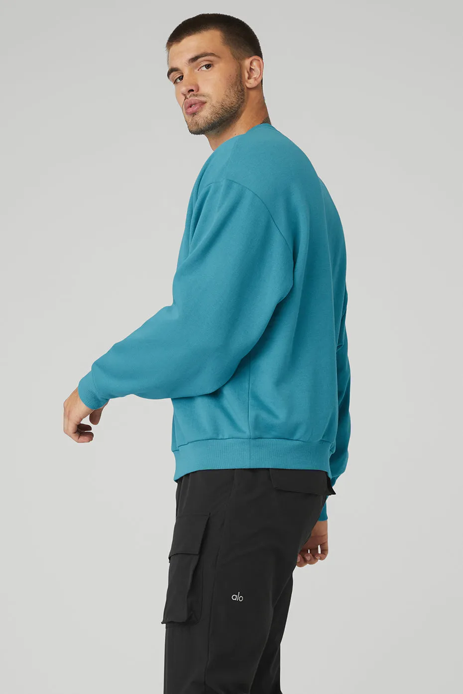 Accolade Crew Neck Pullover - Blue Splash