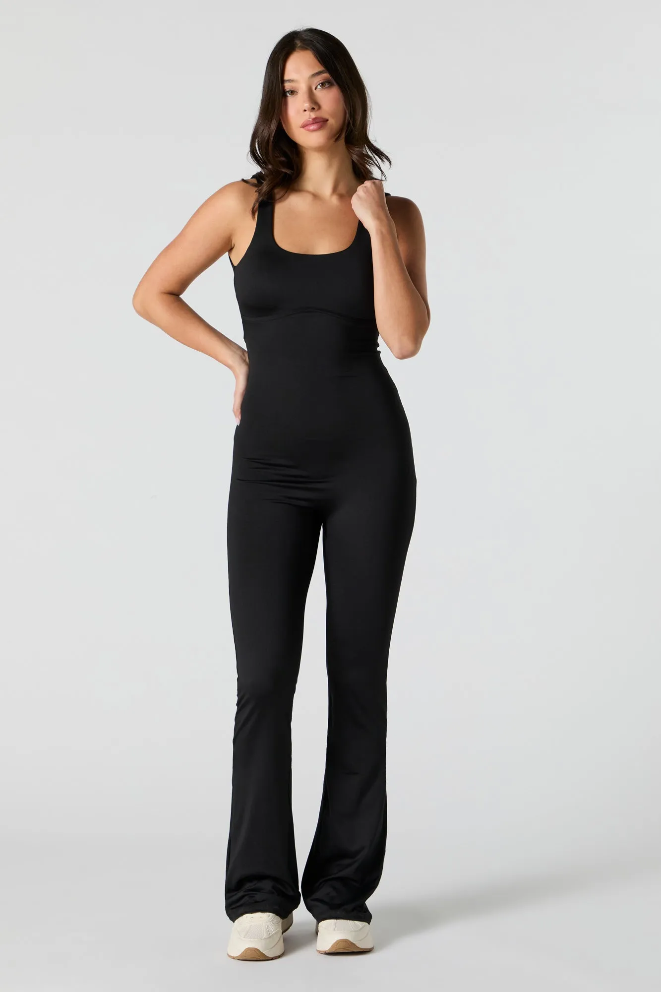 Active Flare Leg Jumpsuit