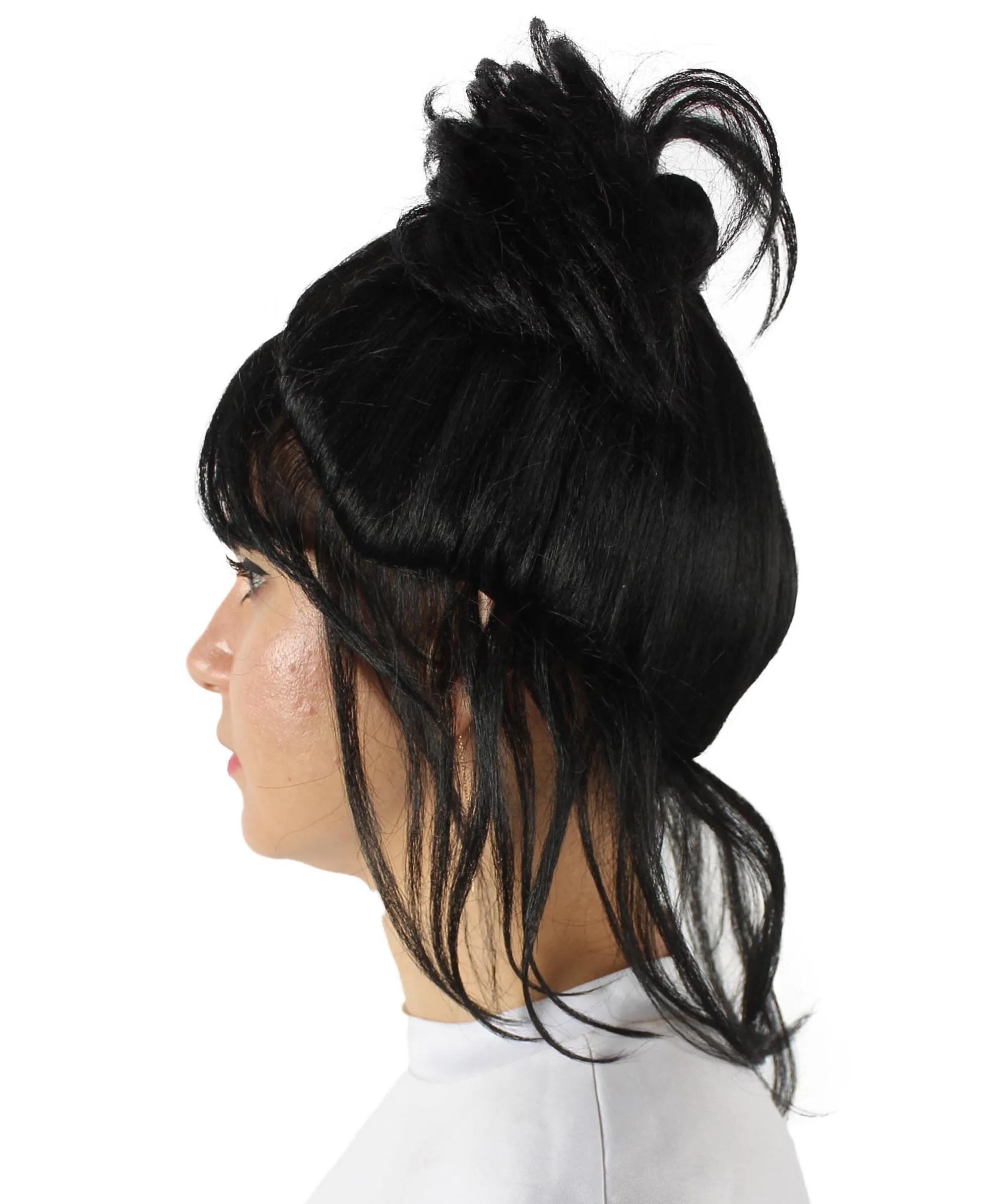 Adult Women’s American Singer Met Gala Mullet Wig With Bangs| Breathable Capless Cap| Flame-retardant Synthetic Fiber