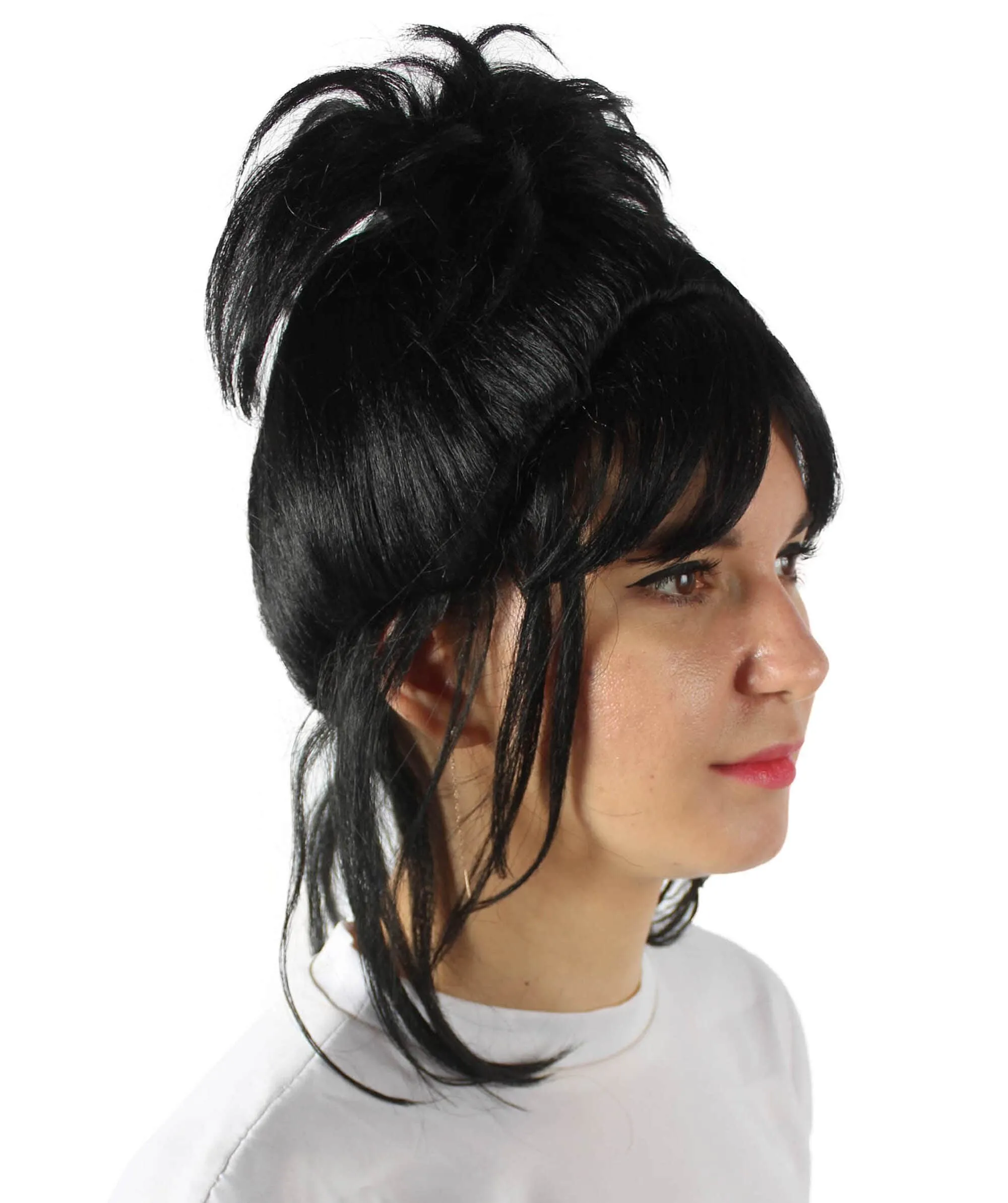 Adult Women’s American Singer Met Gala Mullet Wig With Bangs| Breathable Capless Cap| Flame-retardant Synthetic Fiber