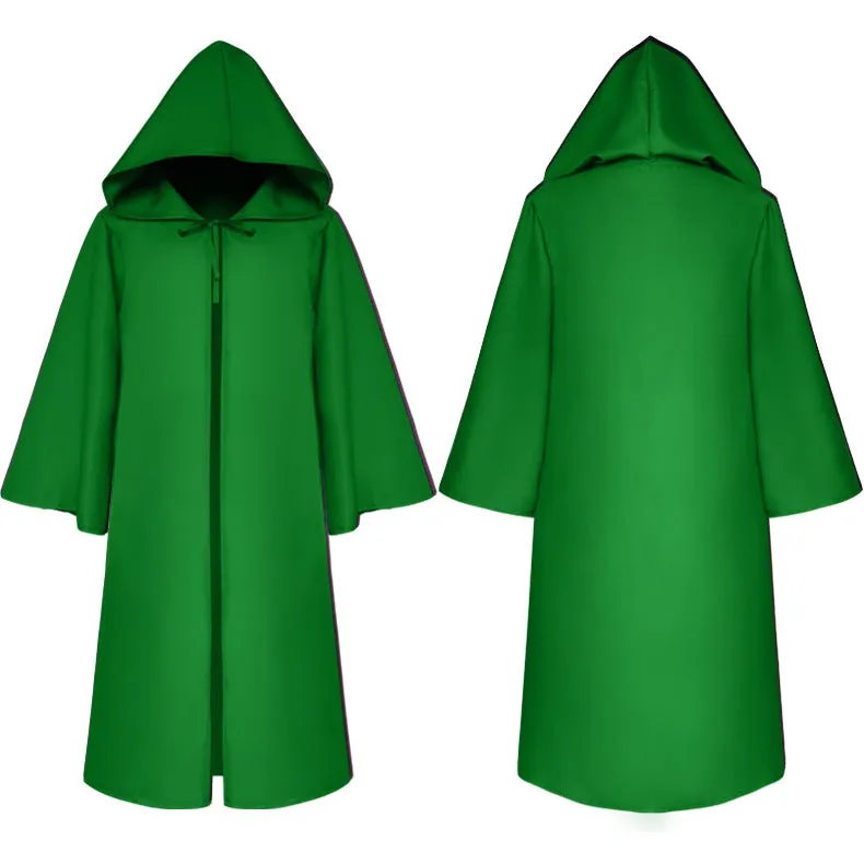 Adult's  Kid's Tunic Hooded Robe Cloak Cosplay Renaissance Medieval Costume Cape