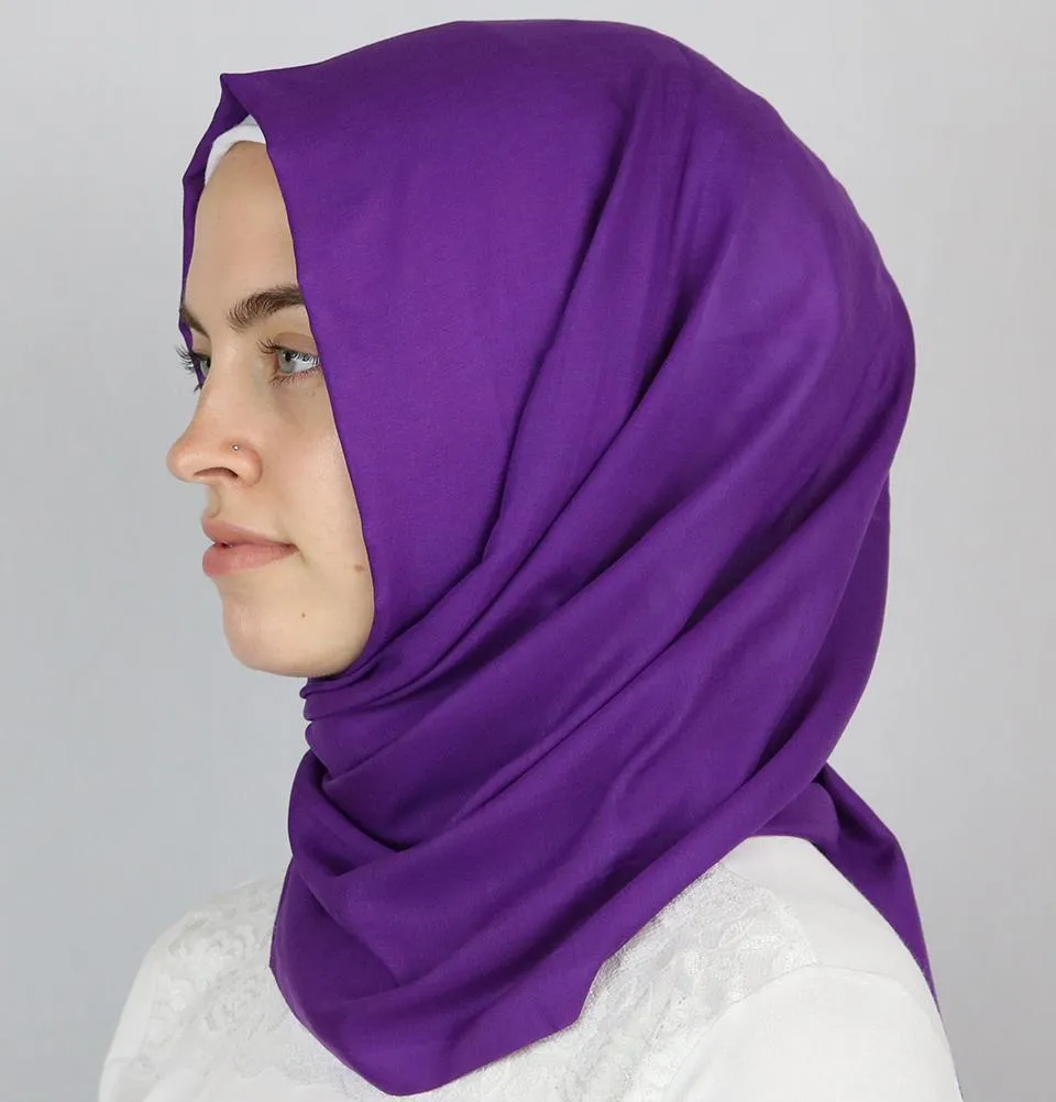 Aker Ince Hijab Shawl #390 Purple