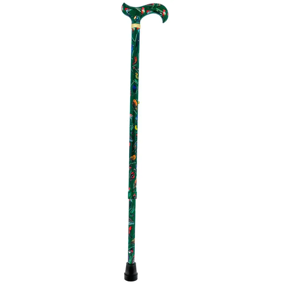 American Songbird: Designer Adjustable Cane w/ Patterned Handle