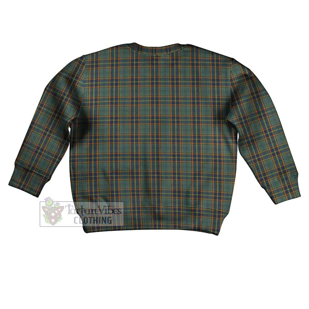 Antrim County Ireland Tartan Kid Ugly Sweater