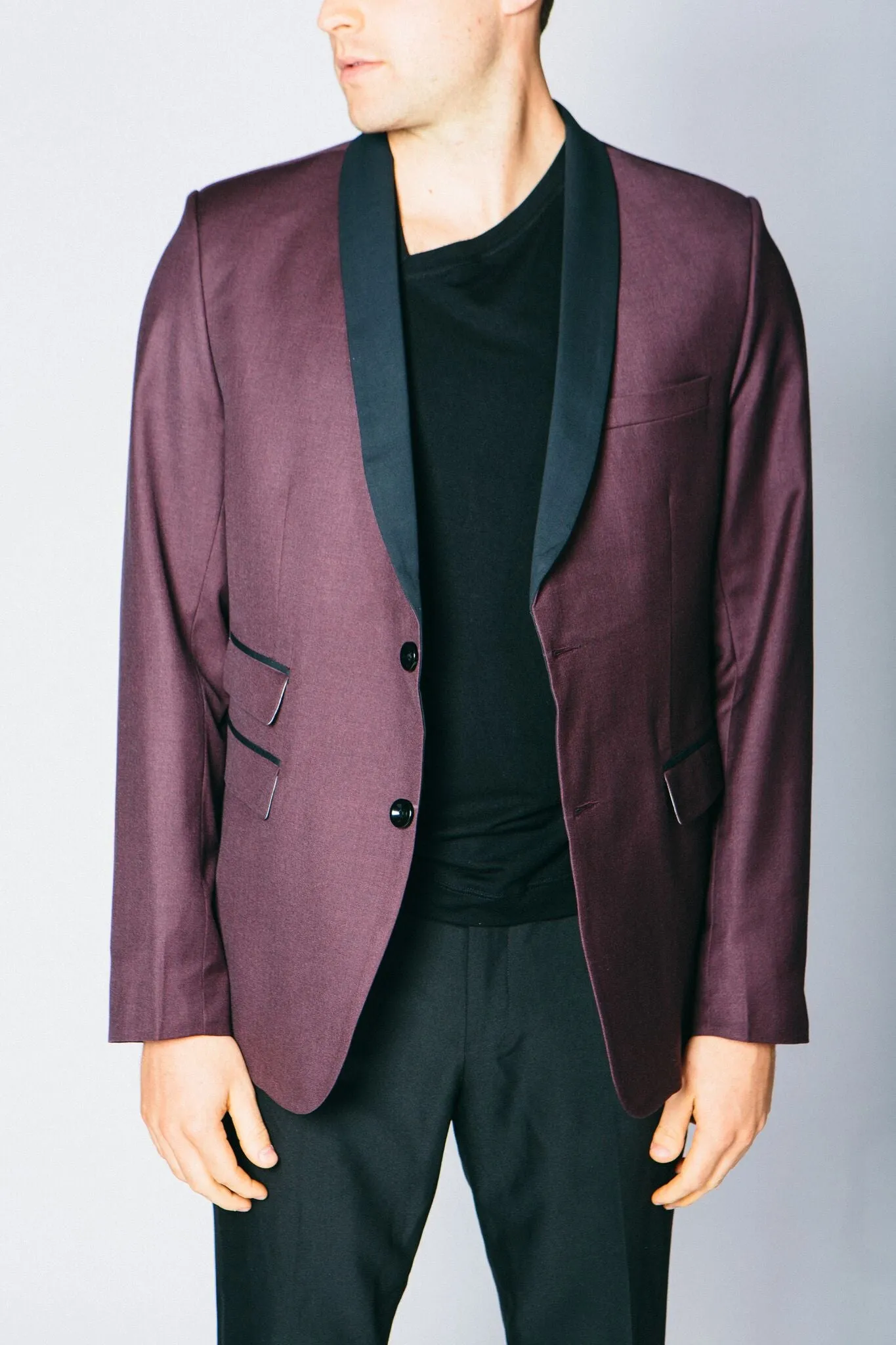 Any Old Iron Classic Cashmere Blend Blazer - Ox Blood