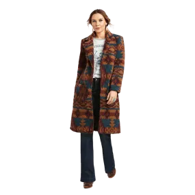 Ariat Women's Katharine Aztec Sherpa Multicolor Long Coat