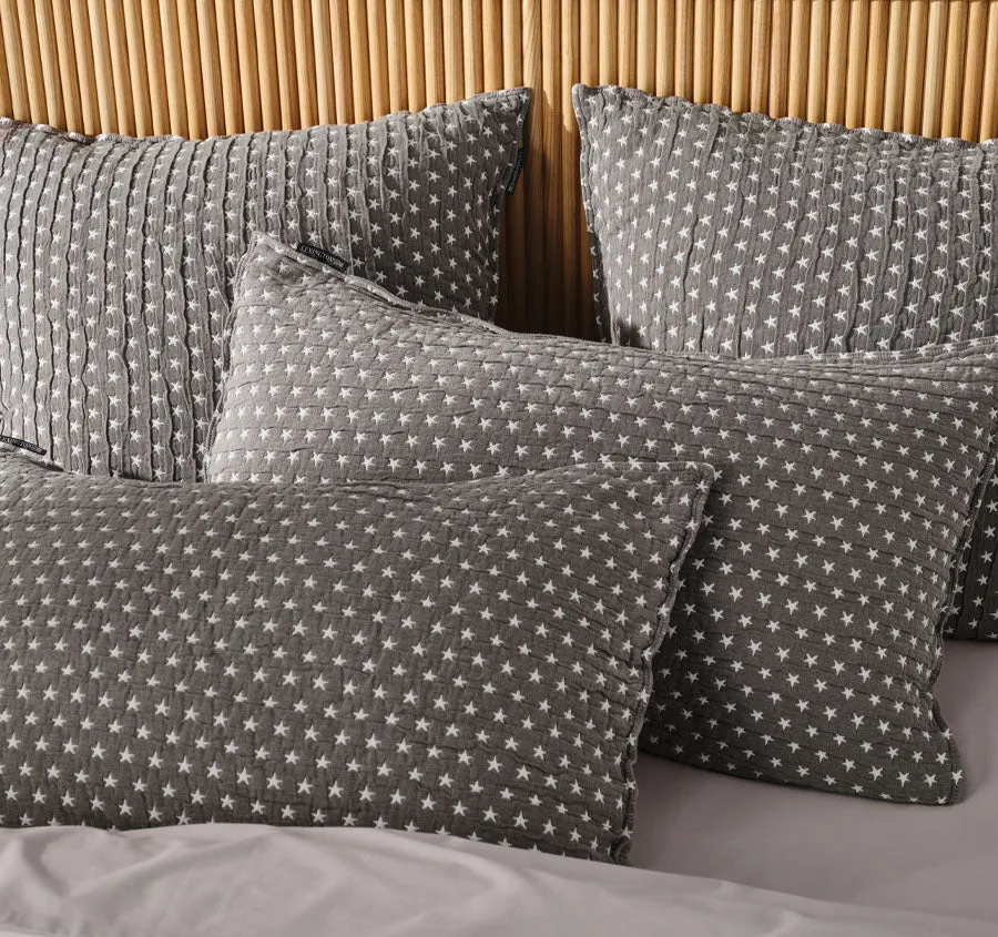 Authentic Star Bed Cover Range Grey