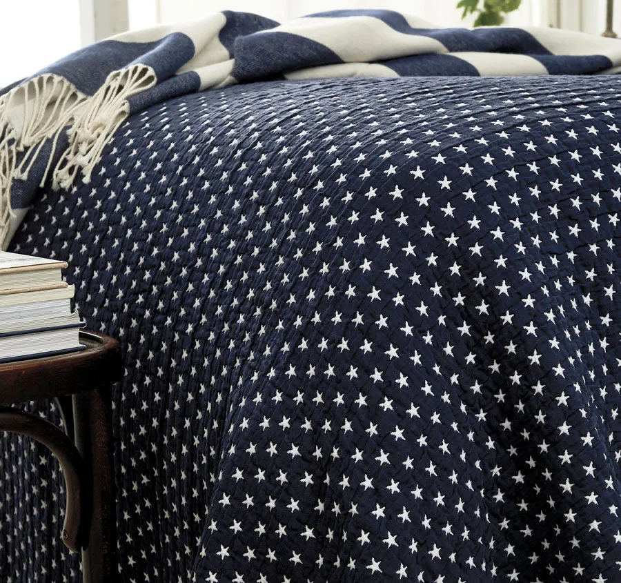 Authentic Star Bed Cover Range Navy