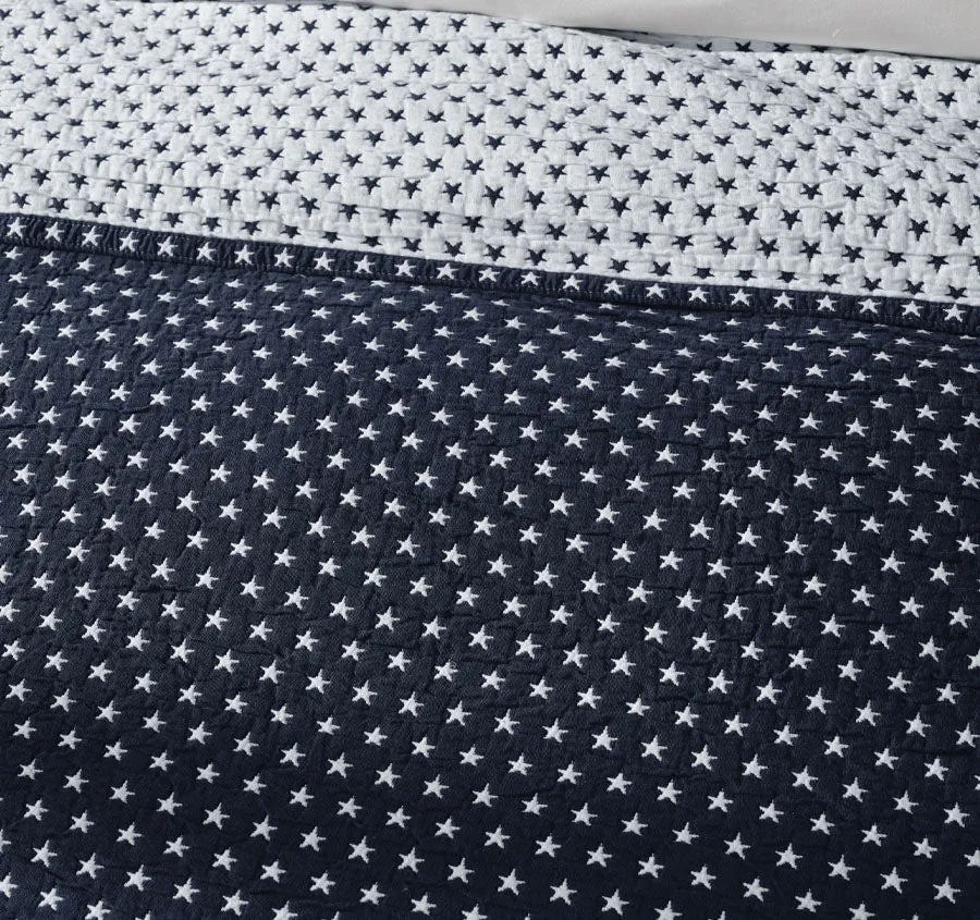 Authentic Star Bed Cover Range Navy