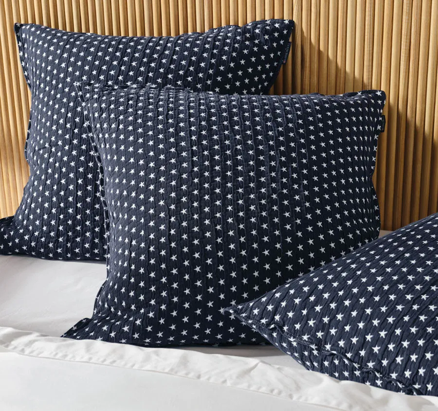 Authentic Star European Pillowcase Navy