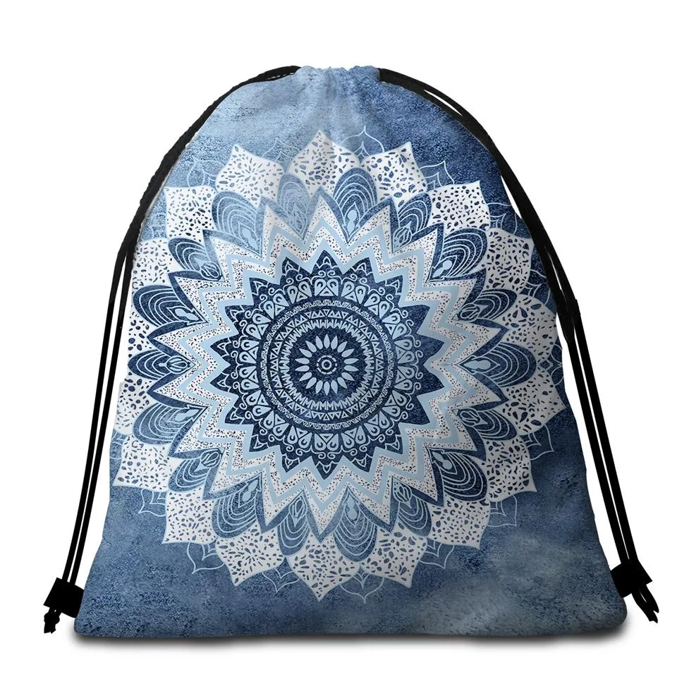 Bali Blue Surf Towel   Backpack