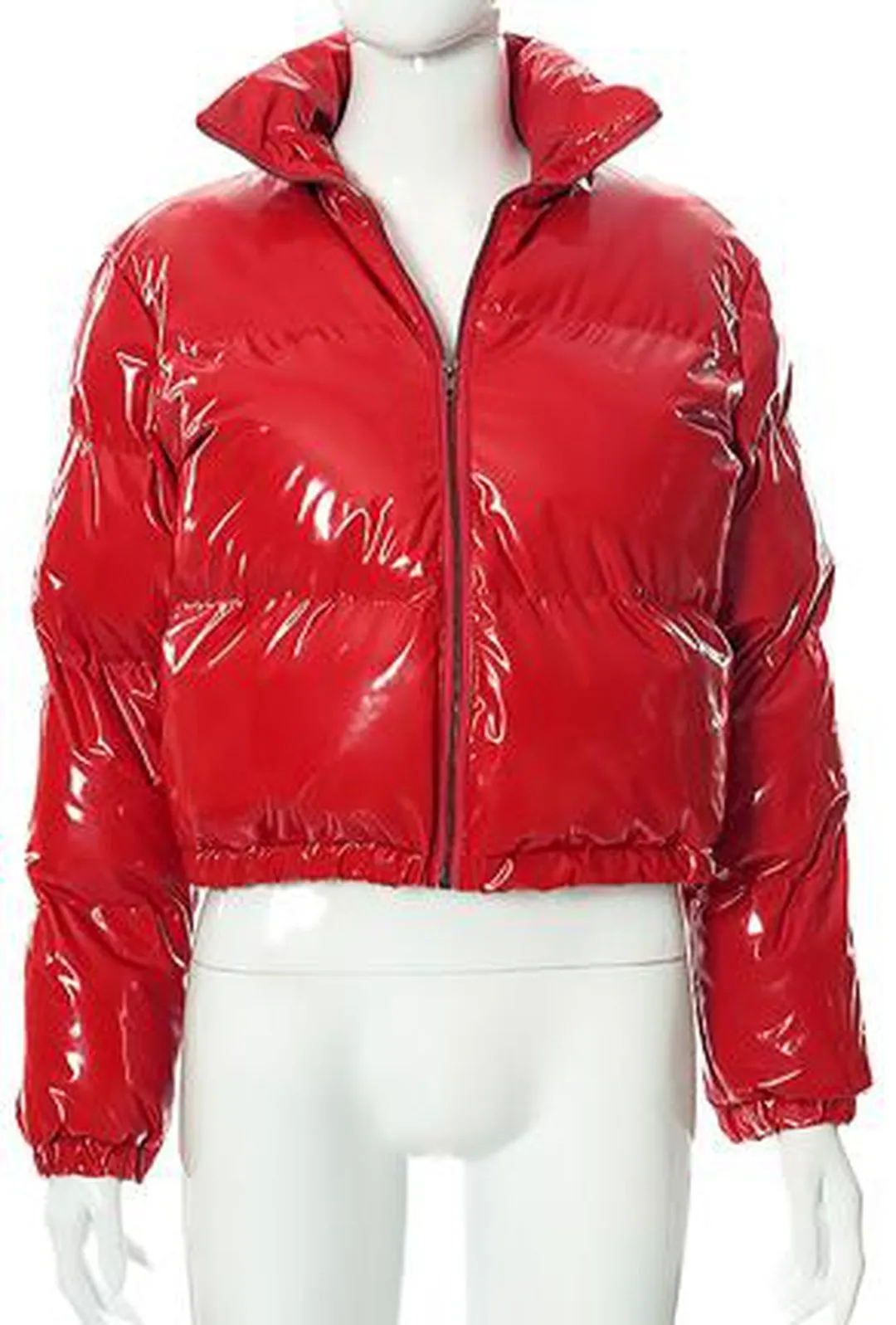 BARBARA - PUFFY WET LOOK JACKET