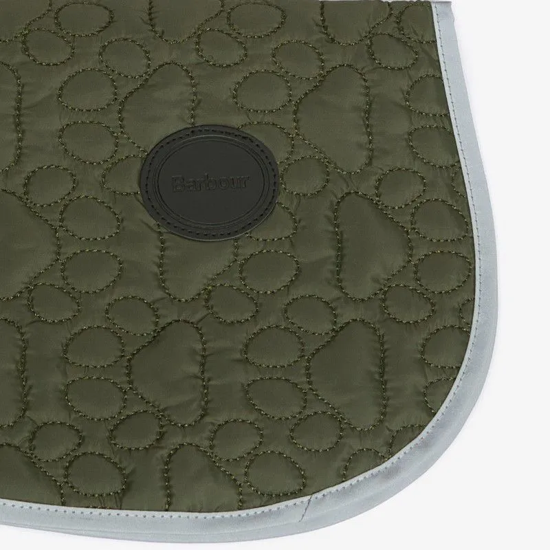 Barbour Paw Quilt Dog Coat - Olive