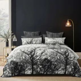 Bianca Bedding BOSCAGE Black Polyester Coverlet Set