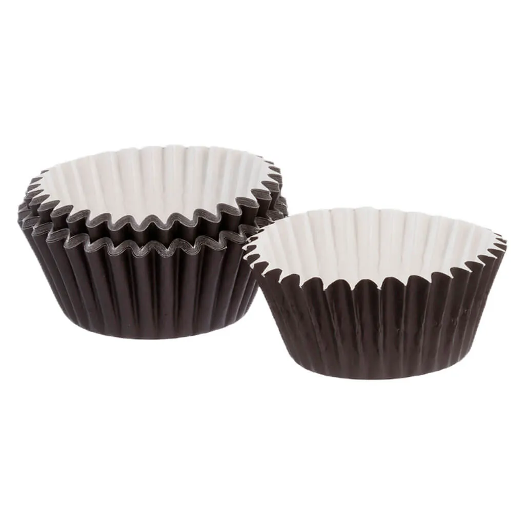 Black & White Doily Baking Cups 48ct