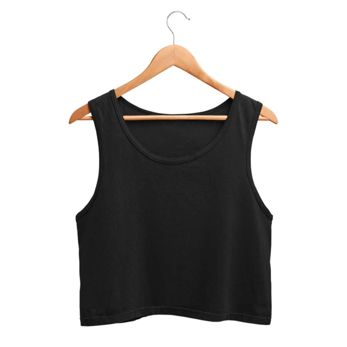 Black Crop Tank Top