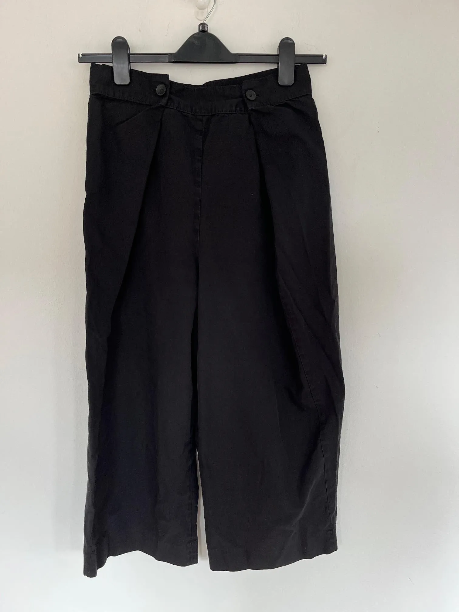 Black smart culottes, Cos, Size 10 (Cotton)