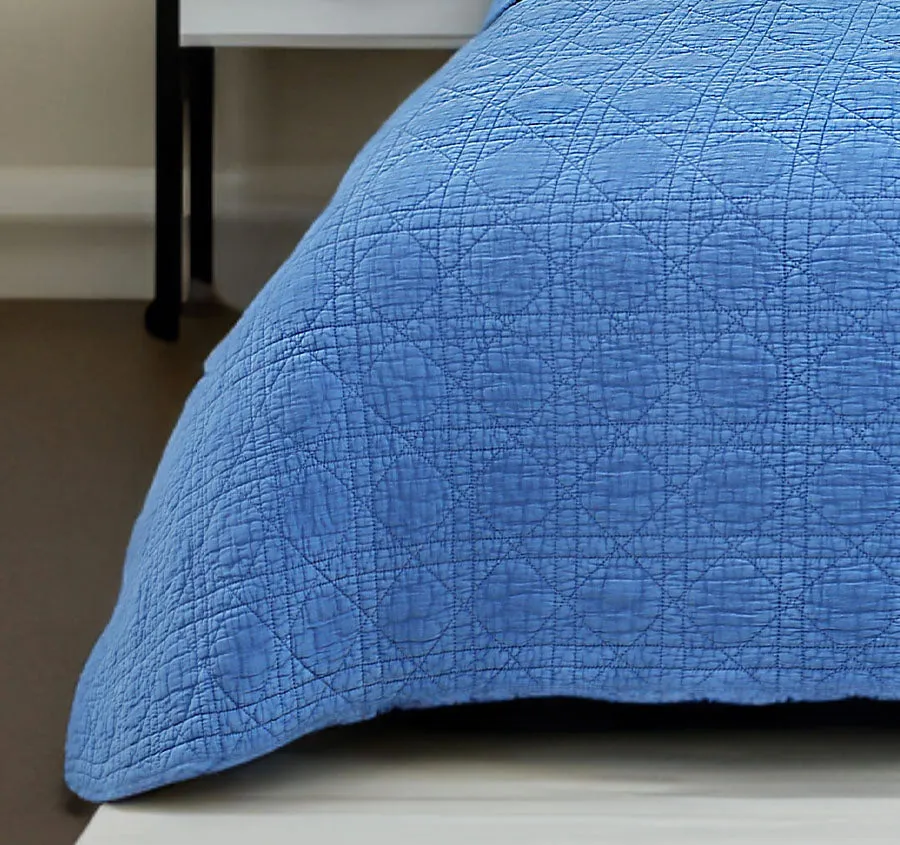 Blue Perennial Coverlet Set Range