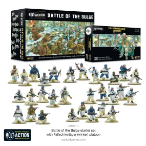 Bolt Action - Battle Of The Bulge Starter Set With Fallschirmjäger (Winter) Platoon