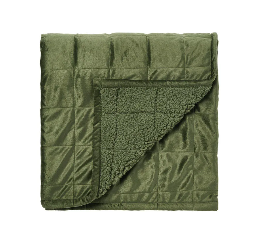 Bray 150x200cm Throw Rug Olive