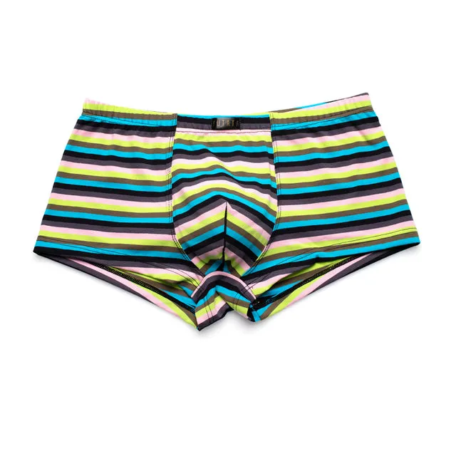 Breathable Colorful Stripes Boxer