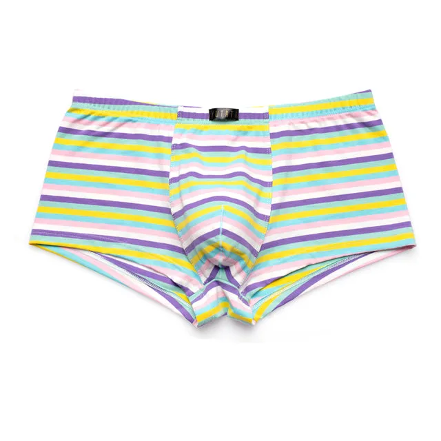 Breathable Colorful Stripes Boxer