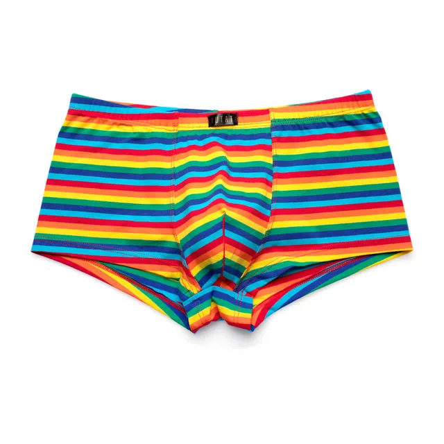 Breathable Colorful Stripes Boxer