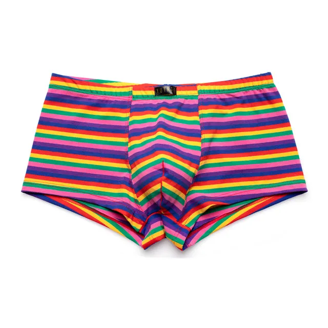 Breathable Colorful Stripes Boxer