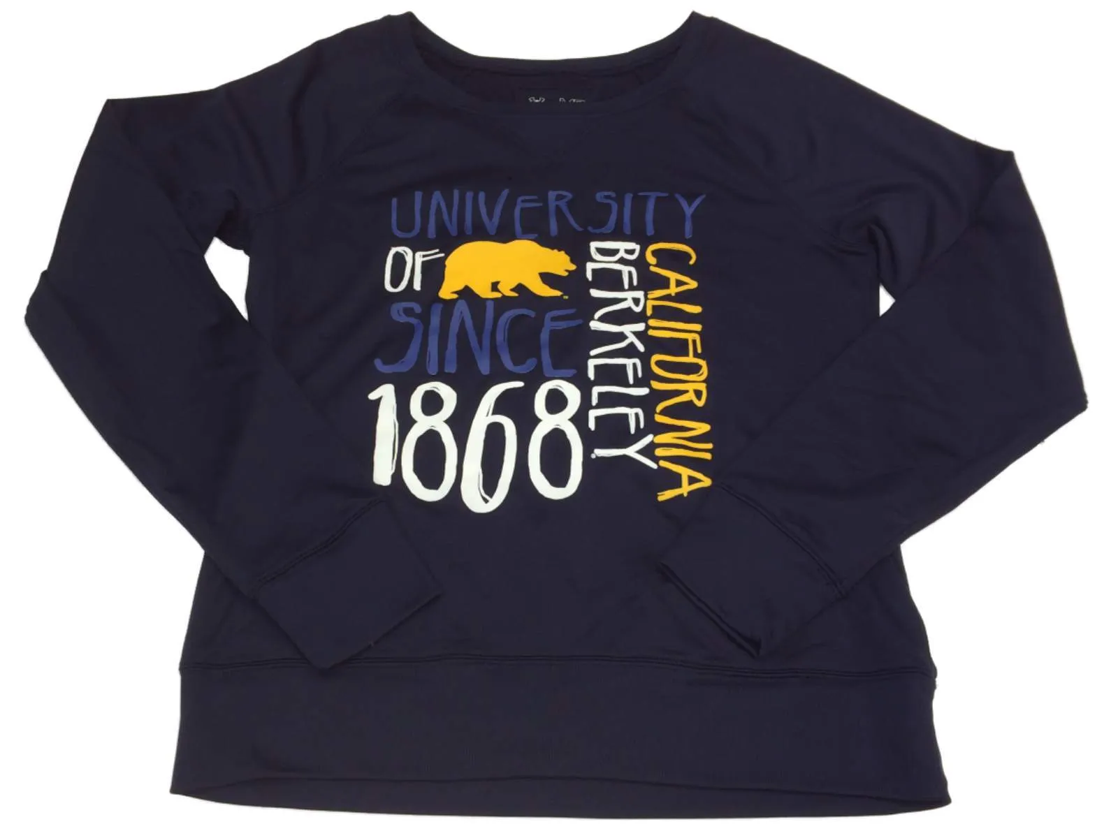 Cal Bears Under Armour Allseasongear WOMENS Navy LS Pullover Sweatshirt (M)