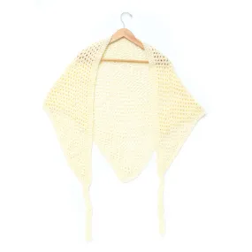 Caron Knit Triangular Shawl