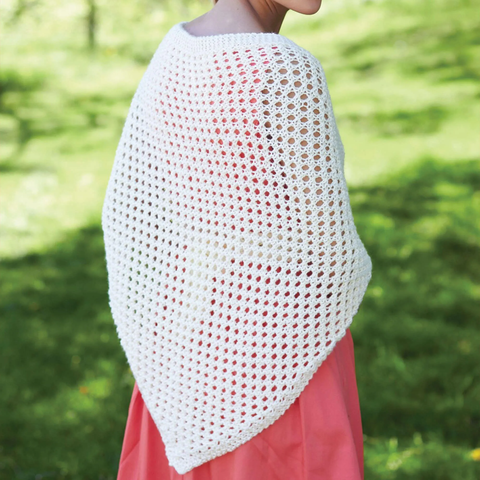 Caron Knit Triangular Shawl