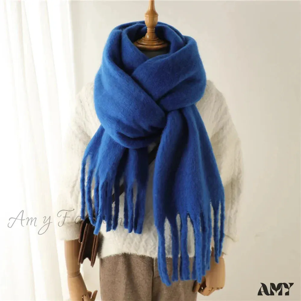 Cashmere Winter Pashmina Blanket Wrap - Thick and Soft Scarf