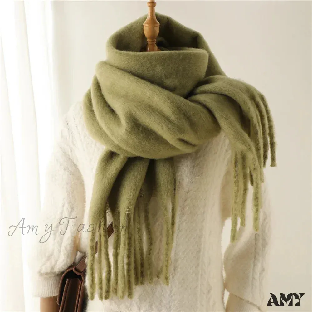 Cashmere Winter Pashmina Blanket Wrap - Thick and Soft Scarf