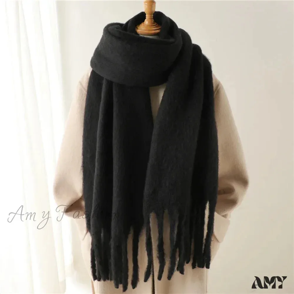 Cashmere Winter Pashmina Blanket Wrap - Thick and Soft Scarf