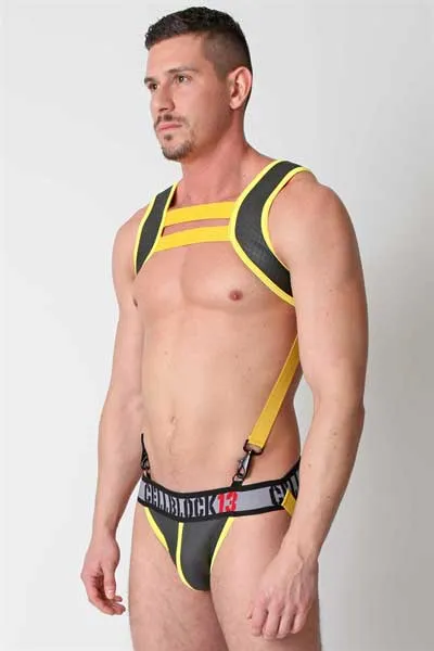 CellBlock 13 Cobra Neoprene Jock Strap Underwear Yellow CBU066 Size S