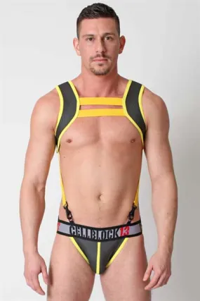 CellBlock 13 Cobra Neoprene Jock Strap Underwear Yellow CBU066 Size S