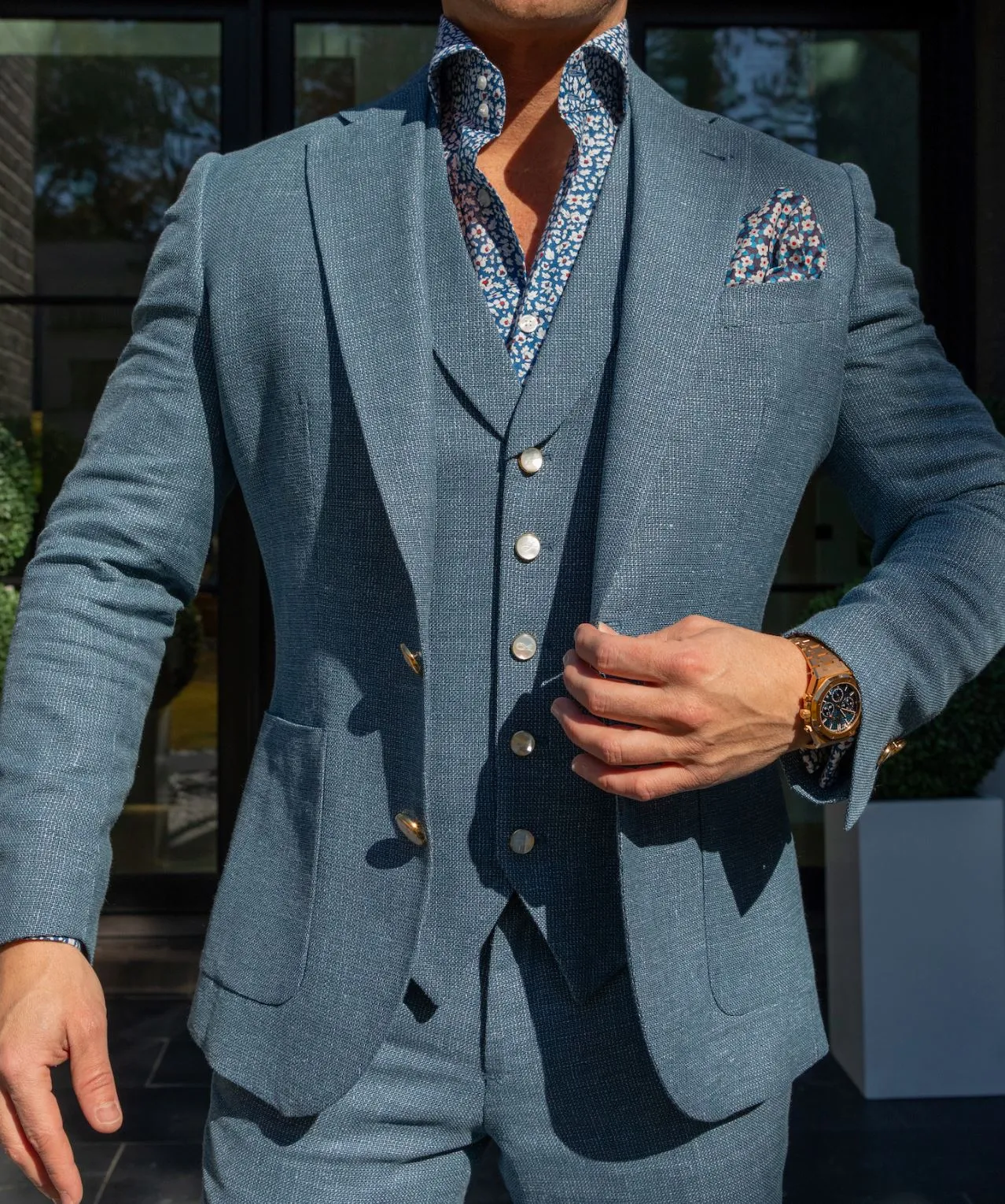 Cerulean Tweed Jacket