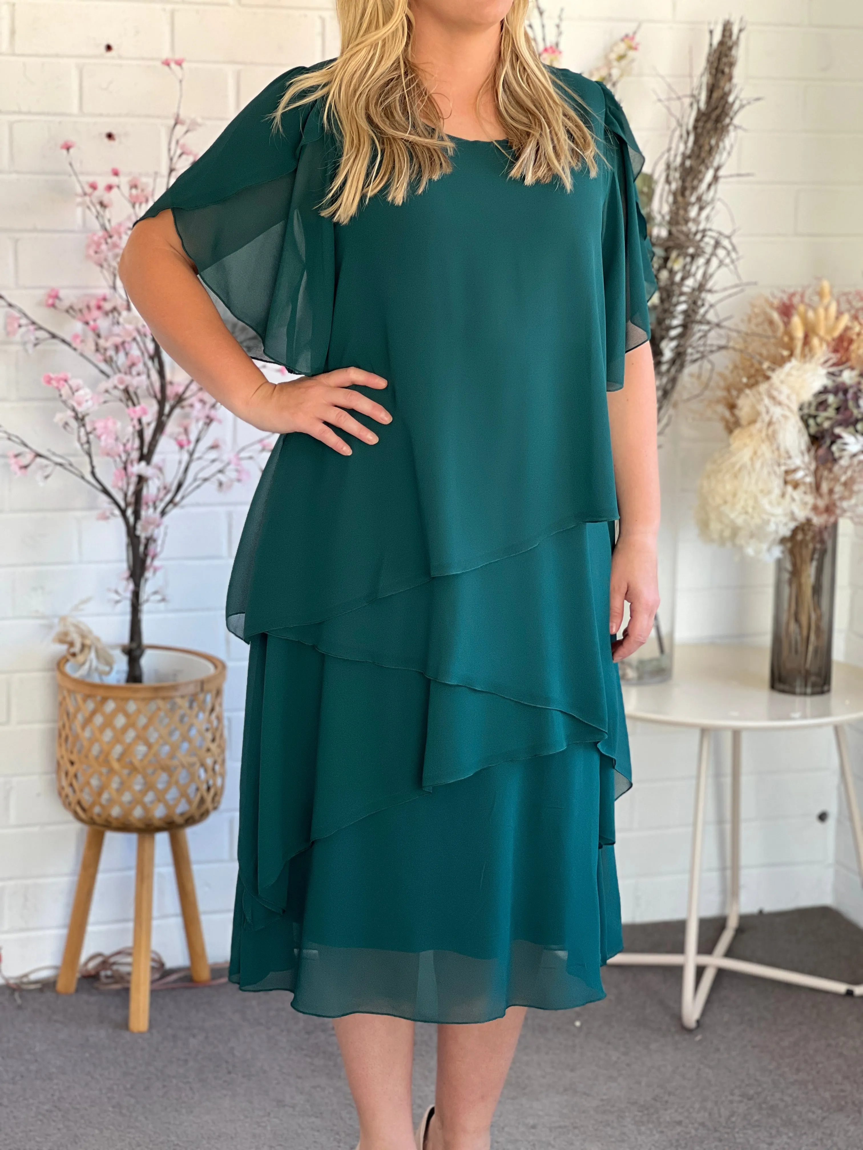 Charlotte Emerald Evening Dress