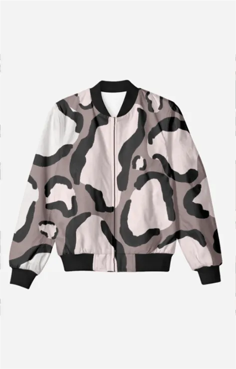 Cheetah Skinner - Unisex Printed Bomber Jacket with Pockets