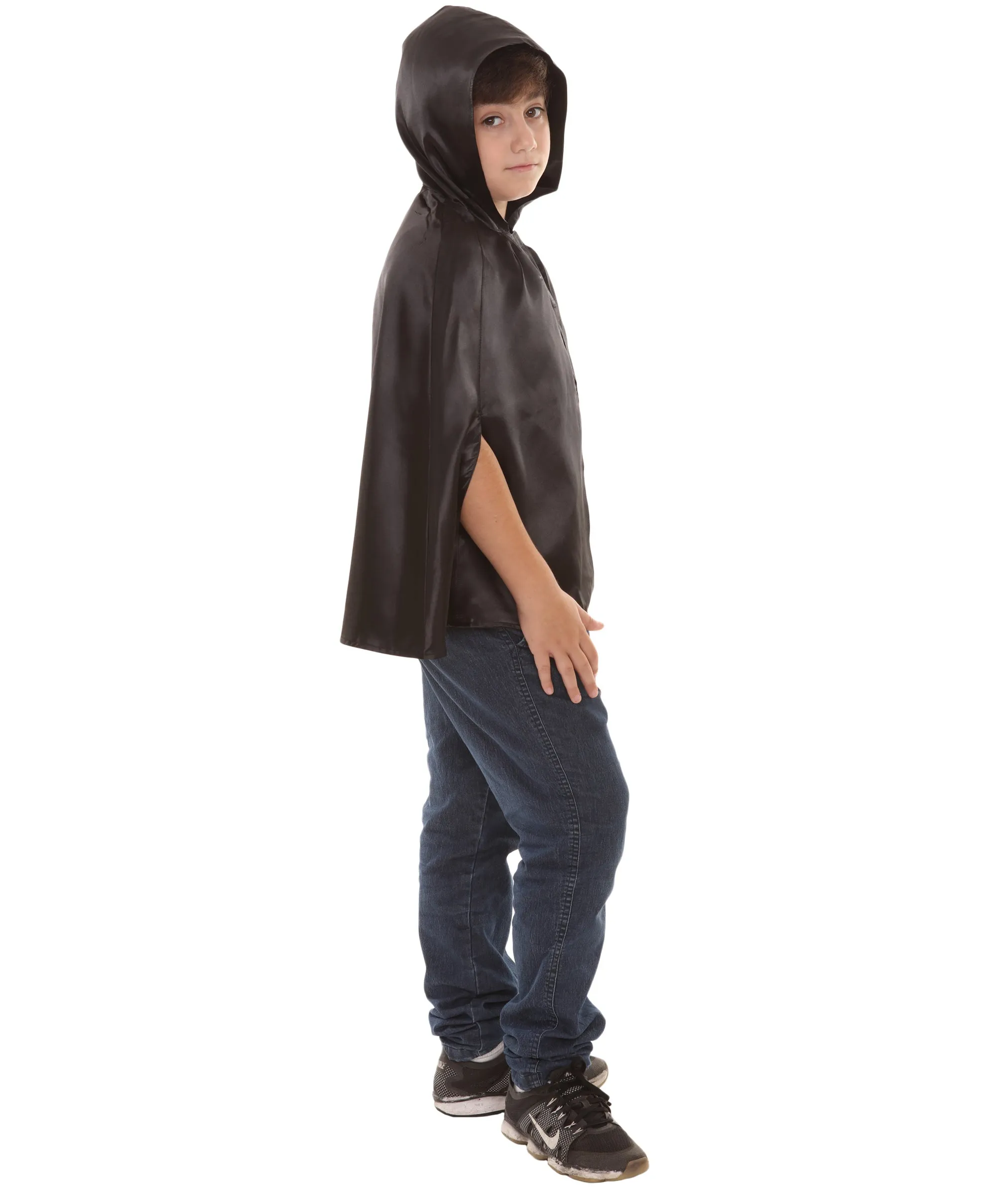 Child's Reversible hooded Short Cape costume | Multiple Color Option Halloween Costumes