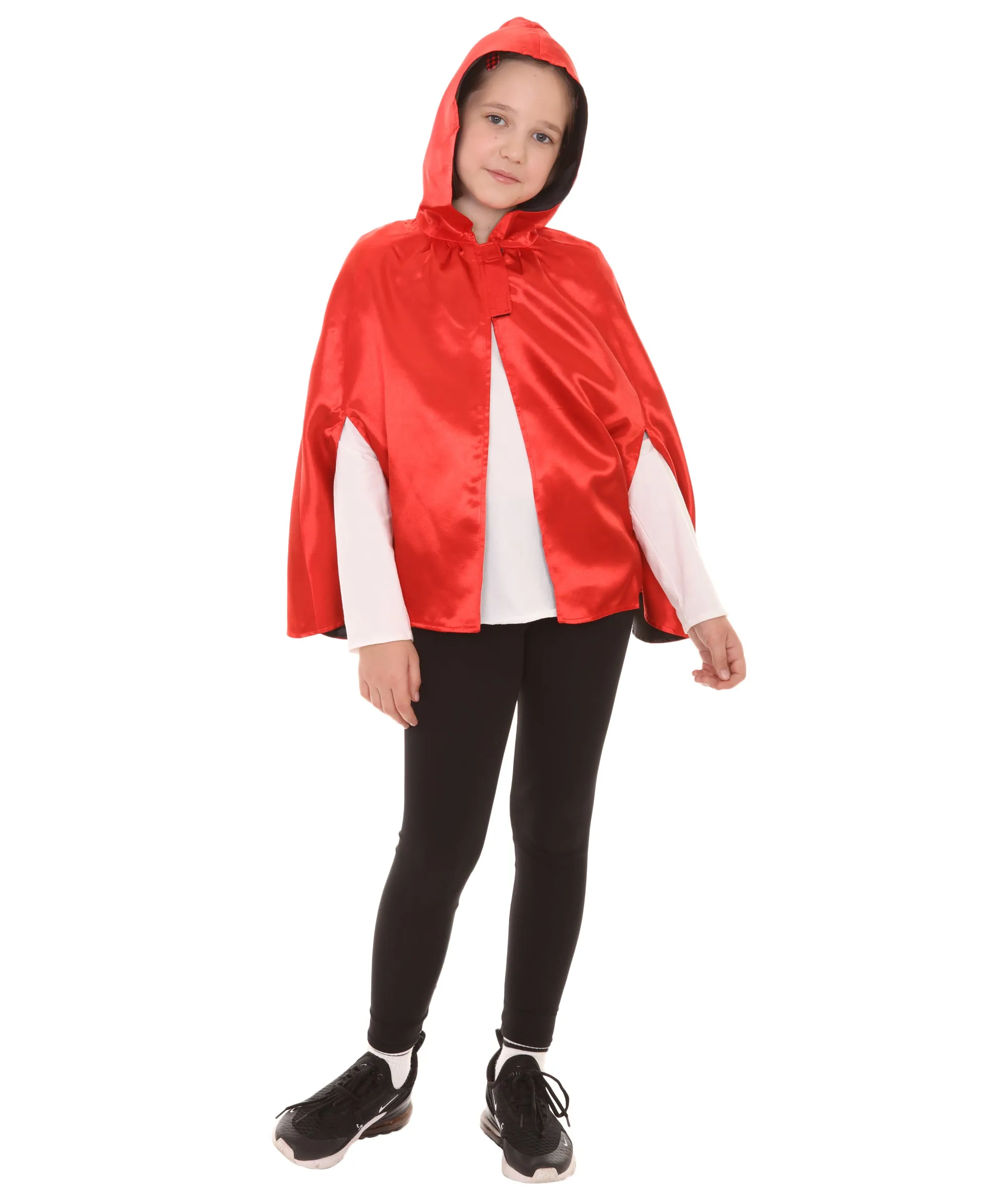 Child's Reversible hooded Short Cape costume | Multiple Color Option Halloween Costumes