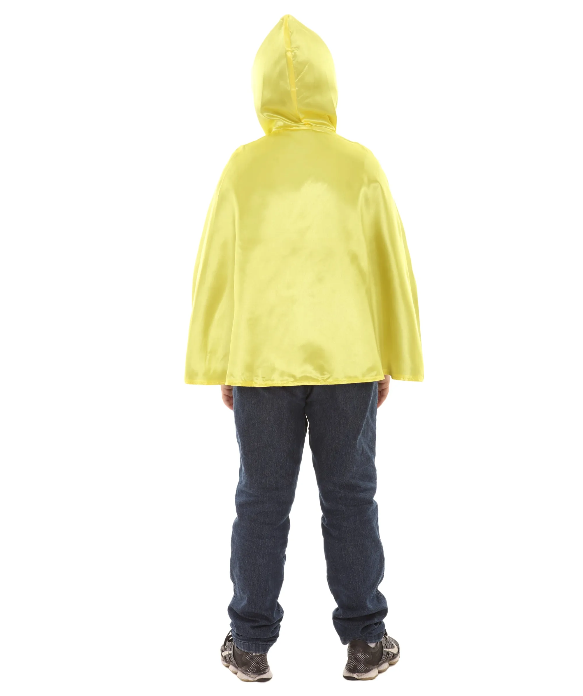 Child's Reversible hooded Short Cape costume | Multiple Color Option Halloween Costumes