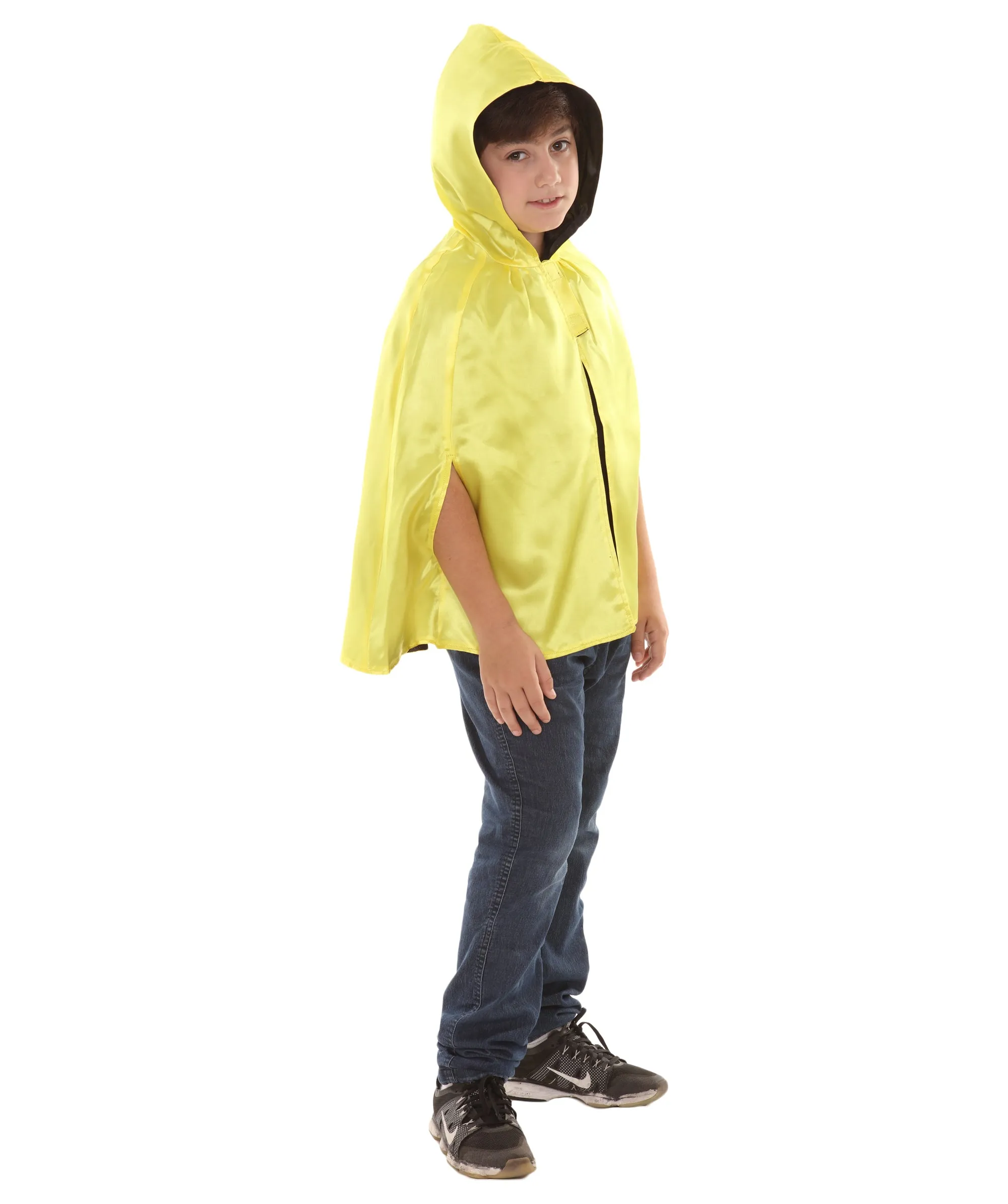 Child's Reversible hooded Short Cape costume | Multiple Color Option Halloween Costumes