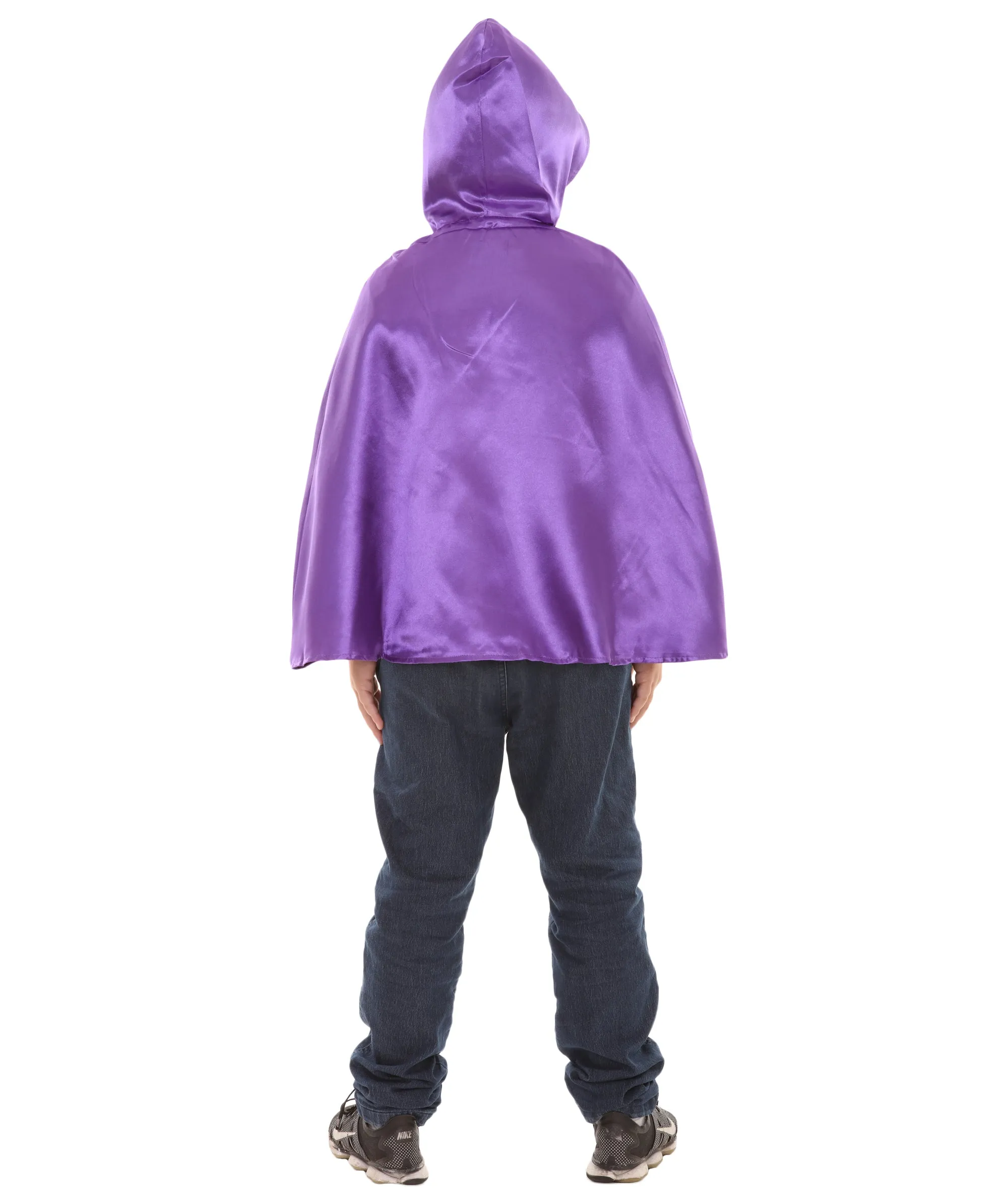 Child's Reversible hooded Short Cape costume | Multiple Color Option Halloween Costumes