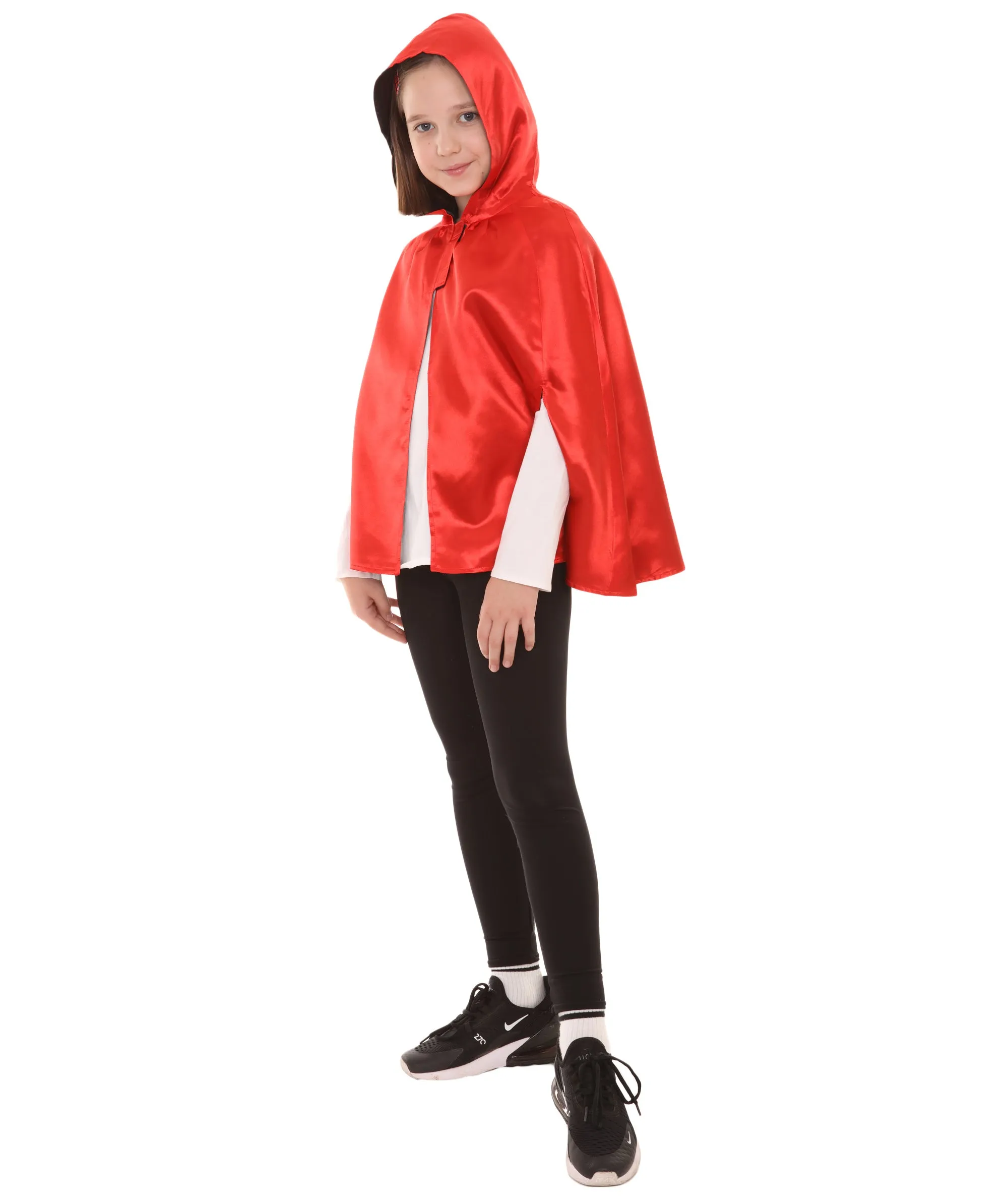 Child's Reversible hooded Short Cape costume | Multiple Color Option Halloween Costumes