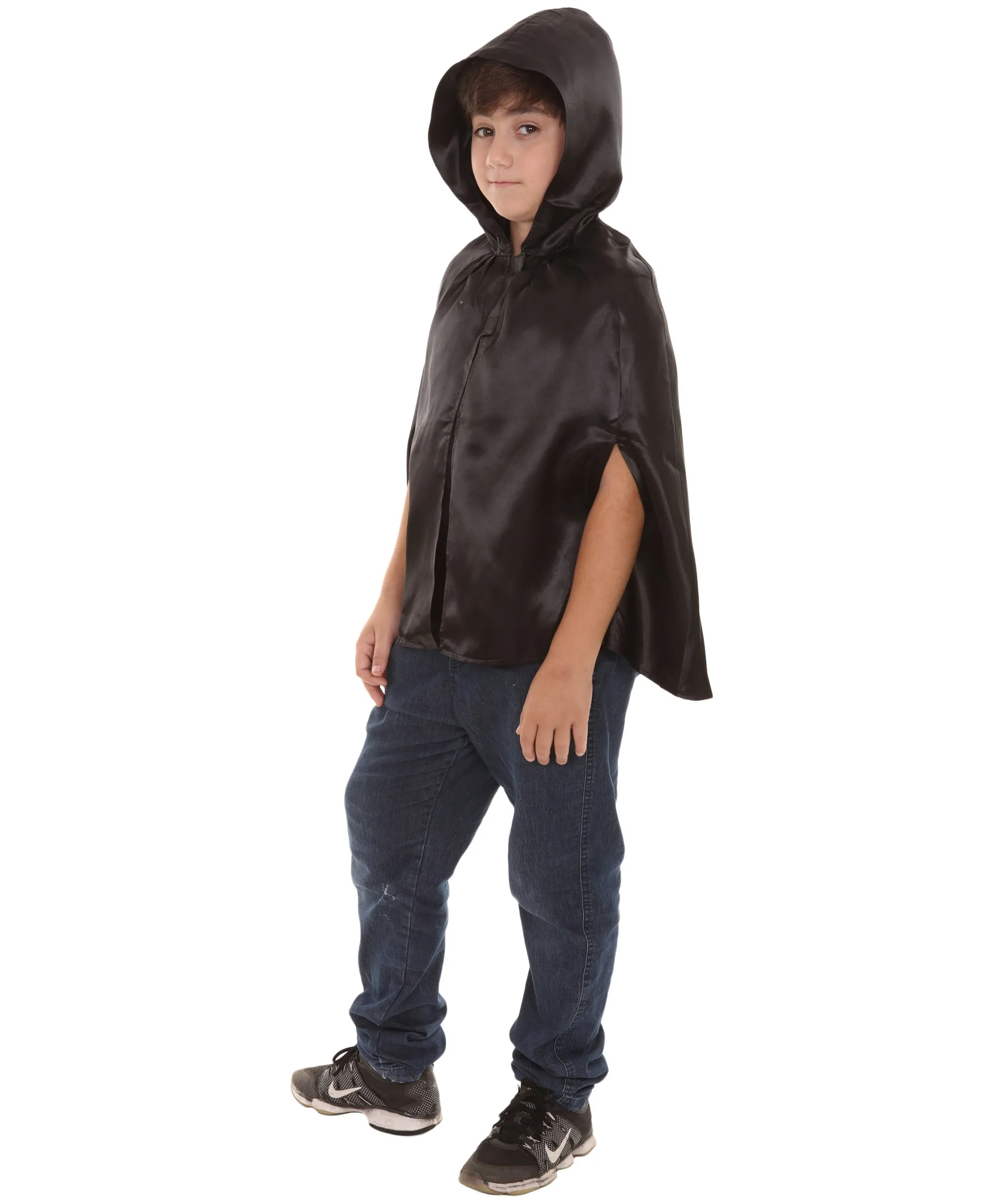 Child's Reversible hooded Short Cape costume | Multiple Color Option Halloween Costumes