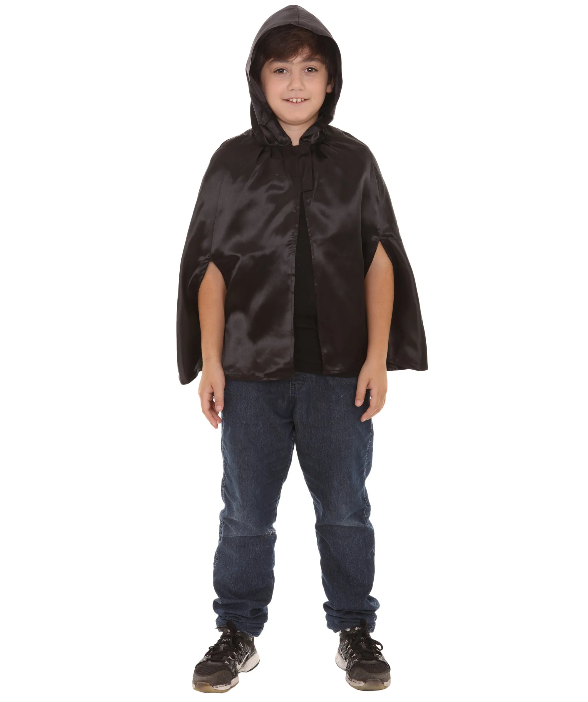 Child's Reversible hooded Short Cape costume | Multiple Color Option Halloween Costumes