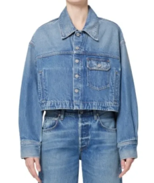 Citizens of Humanity - Chantry Crop Boxy Denim Jacket in Petras